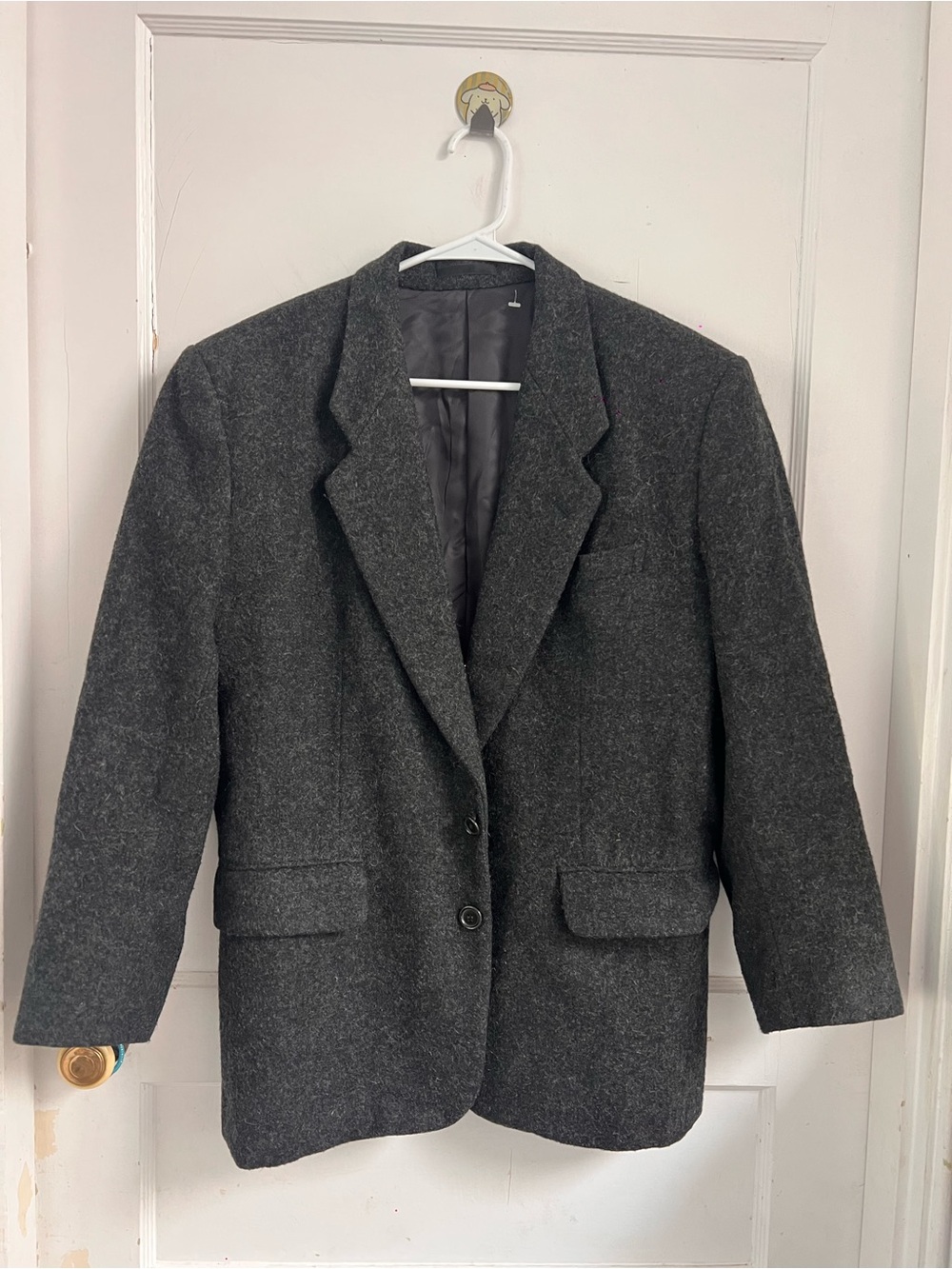 Jun Yumiko Tamura Grey Wool Blazer Jacket Made in Japan
RARE Size M